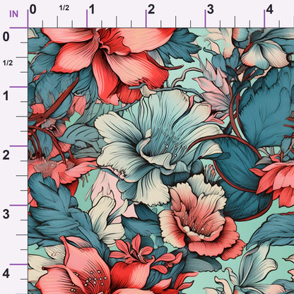 Sketchbook Garden Pattern 16 Minky Fabric