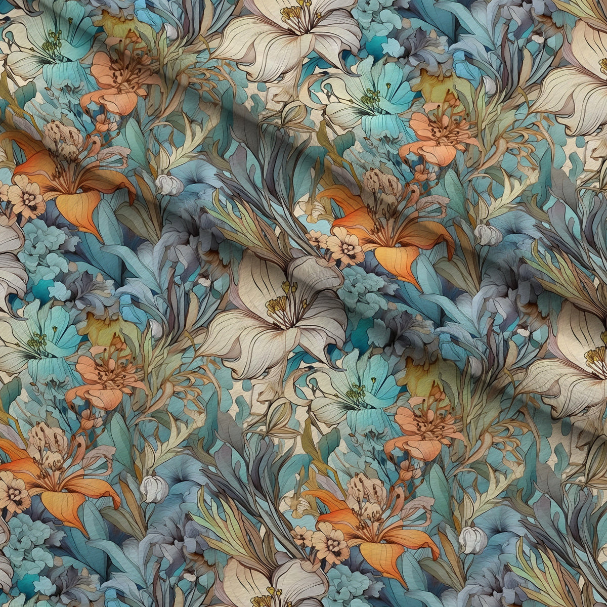 Sketchbook Garden Pattern 18 Minky Fabric
