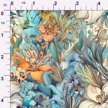 Sketchbook Garden Pattern 18 Minky Fabric