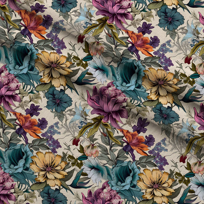 Sketchbook Garden Pattern 2 Minky Fabric
