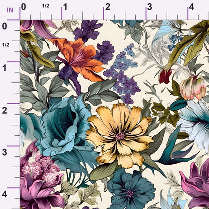 Sketchbook Garden Pattern 2 Minky Fabric