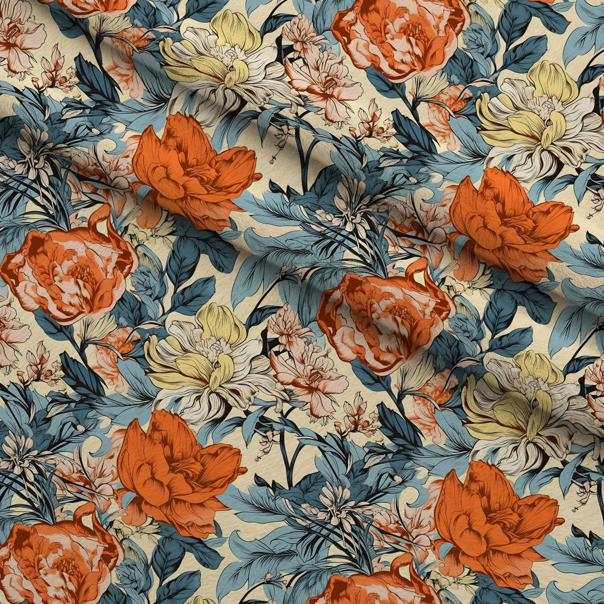 Sketchbook Garden Pattern 3 Minky Fabric