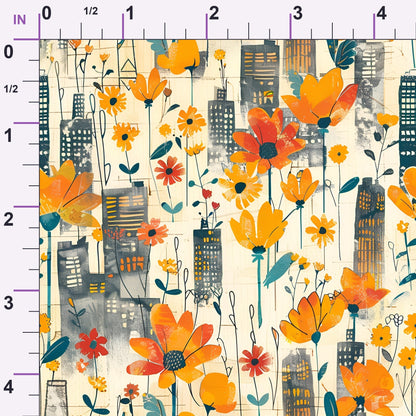 Skyline Blooms Pattern 11 Minky Fabric