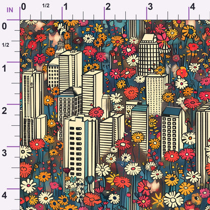 Skyline Blooms Pattern 5 Minky Fabric