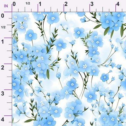 Skyward Blooms Pattern 1 Minky Fabric