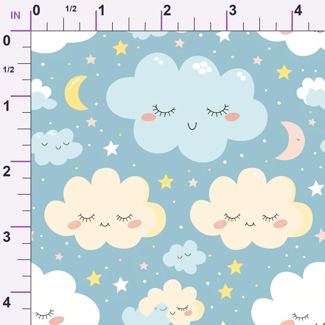Sleepy Skies Pattern 10 Minky Fabric