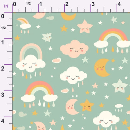 Sleepy Skies Pattern 9 Minky Fabric