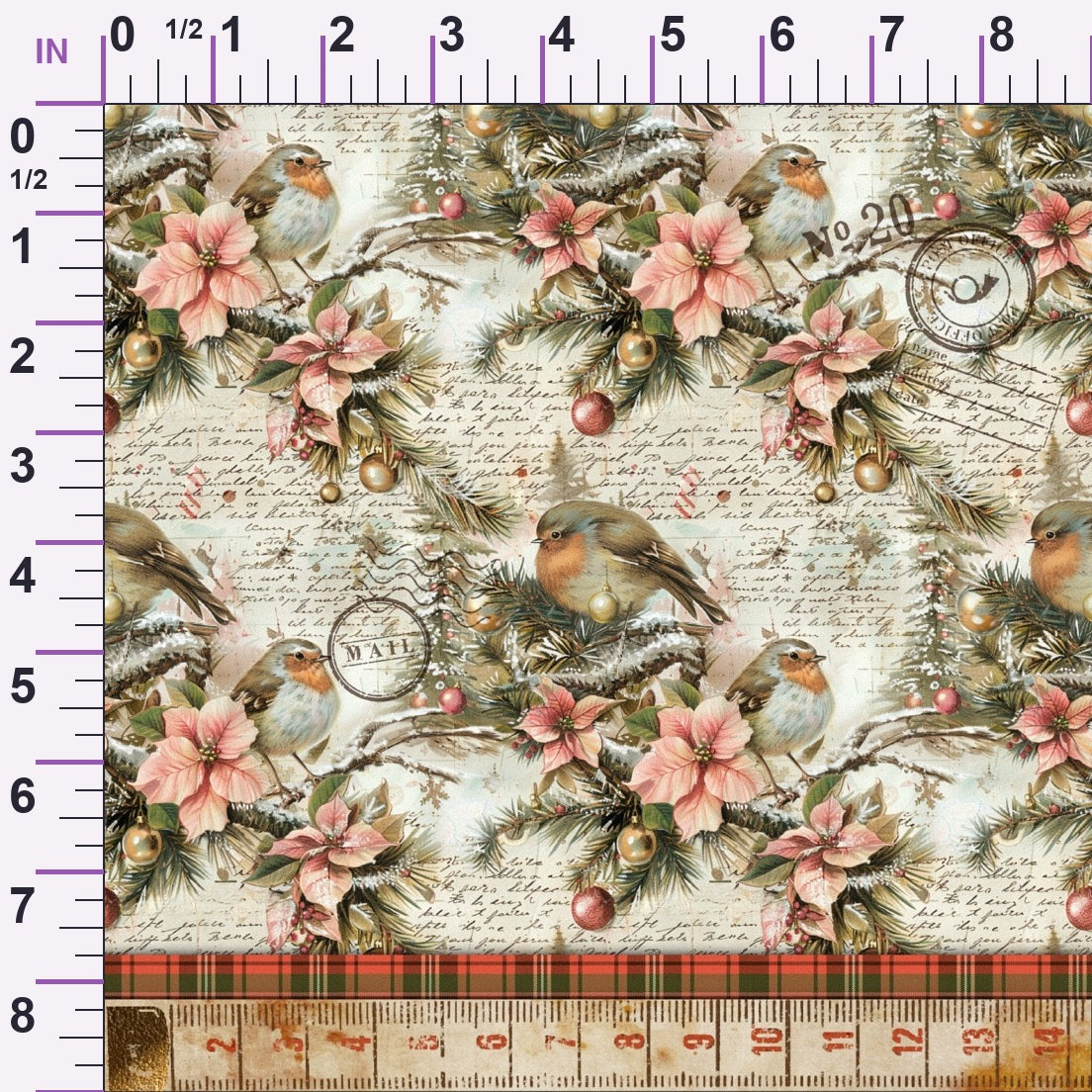 Snowbird Post Pattern 2 Minky Fabric