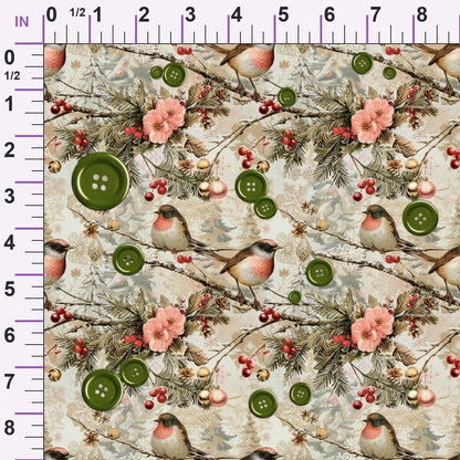 Snowbird Post Pattern 4 Minky Fabric