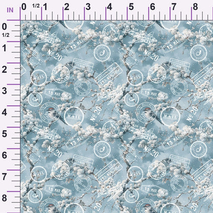 Snowbird Post Pattern 5 Minky Fabric
