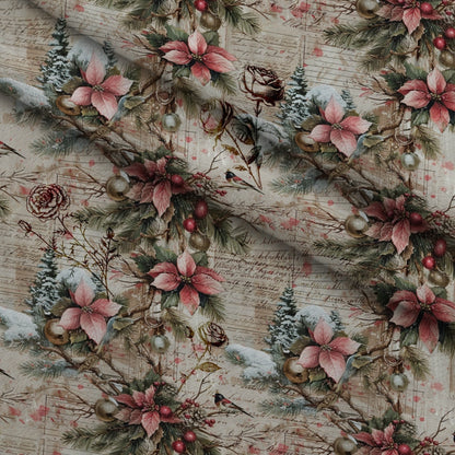 Snowbird Post Pattern 7 Minky Fabric