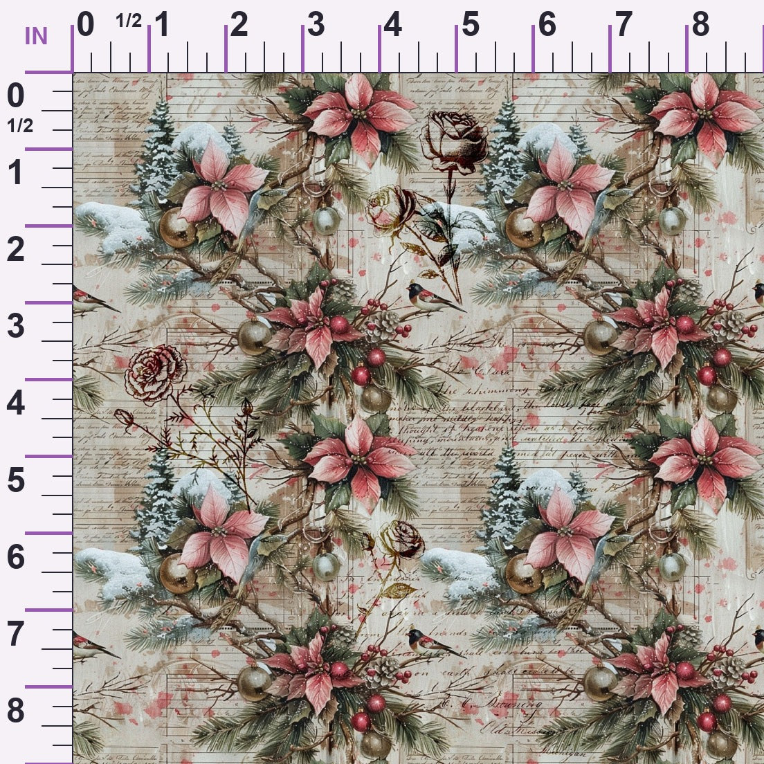 Snowbird Post Pattern 7 Minky Fabric