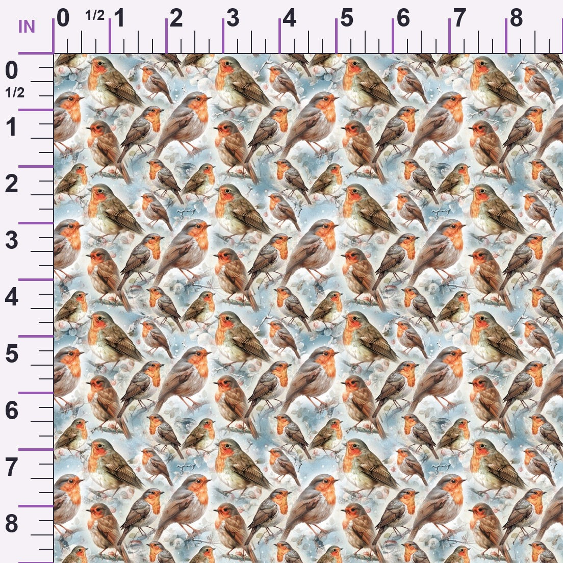 Snowbird Post Pattern 8 Minky Fabric
