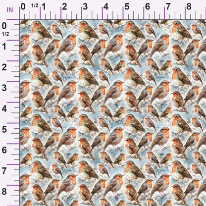 Snowbird Post Pattern 8 Minky Fabric