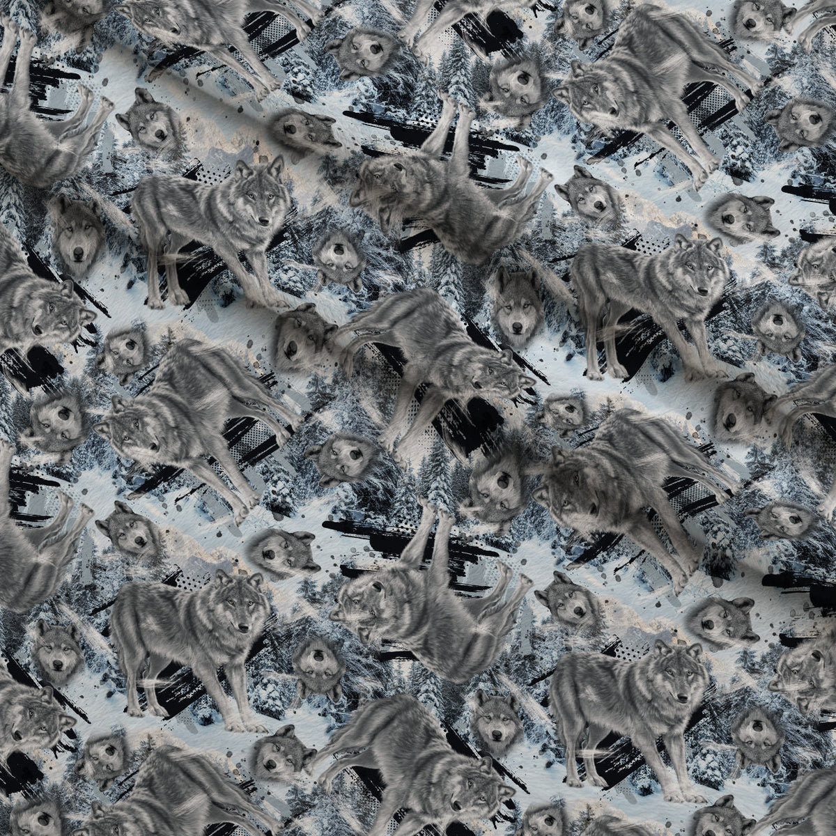 Snowbound Pack Pattern 1 Minky Fabric