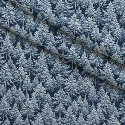 Snowy Pines Pattern 10 Minky Fabric