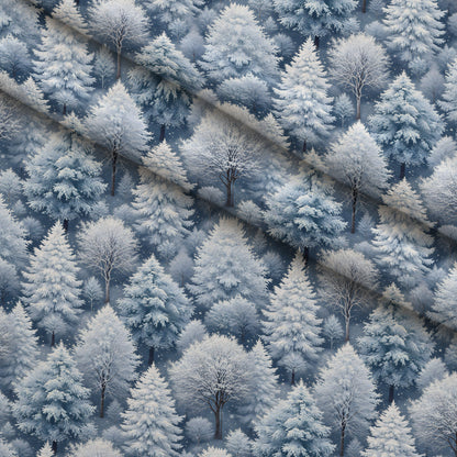Snowy Pines Pattern 13 Minky Fabric
