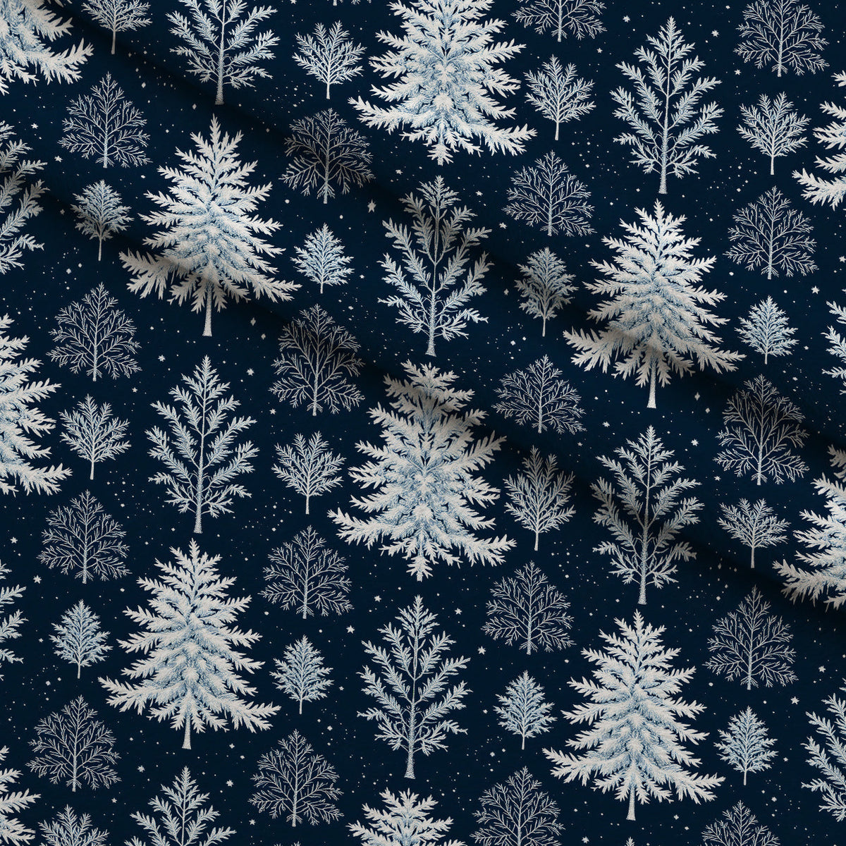 Snowy Pines Pattern 14 Minky Fabric