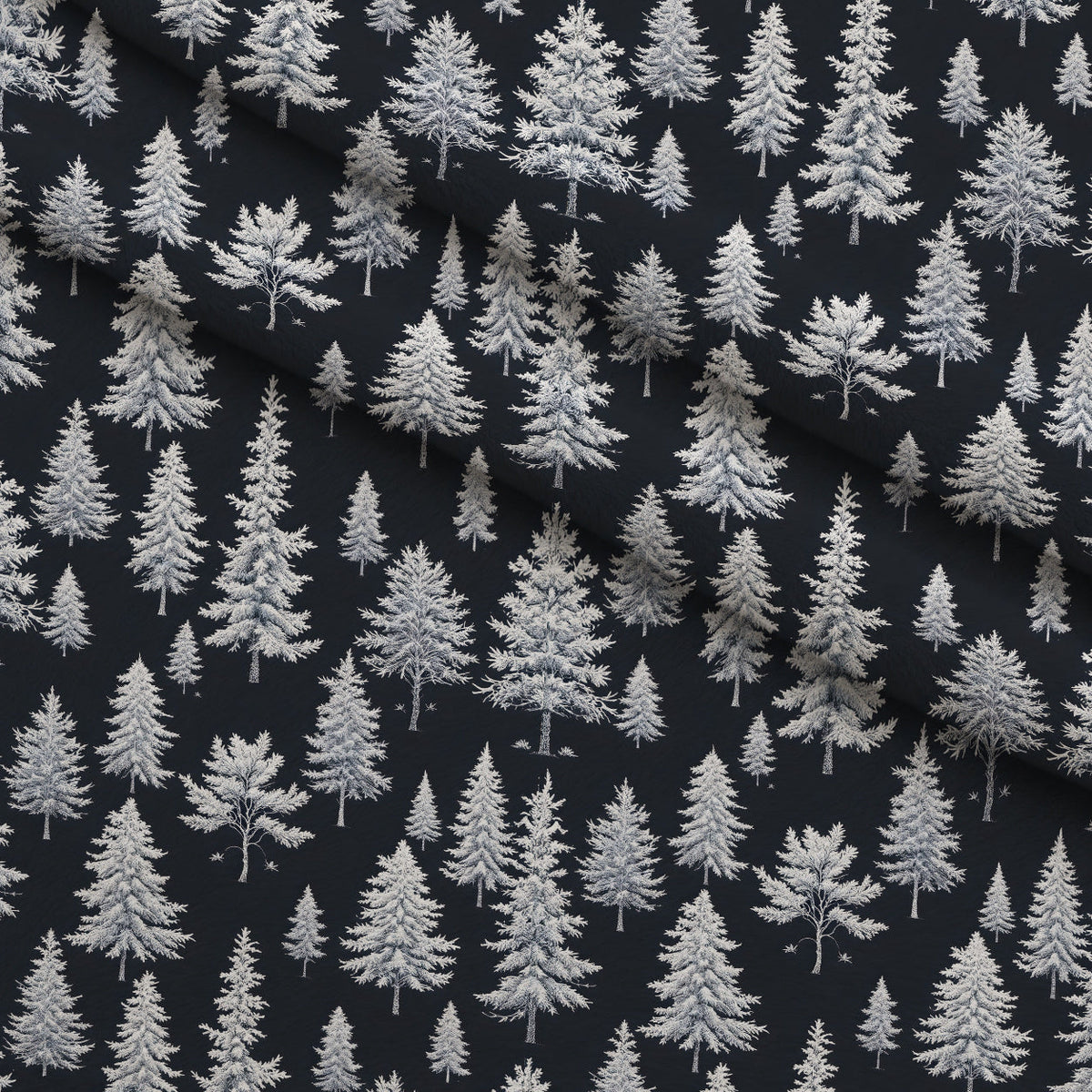 Snowy Pines Pattern 15 Minky Fabric