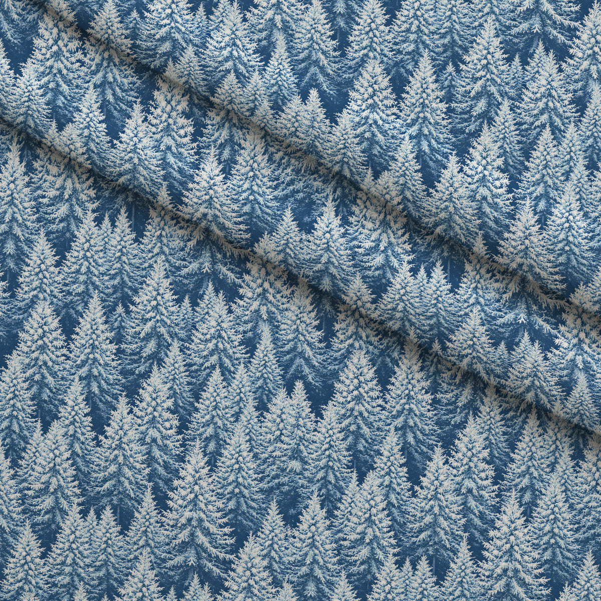 Snowy Pines Pattern 3 Minky Fabric
