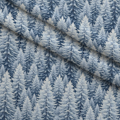 Snowy Pines Pattern 7 Minky Fabric