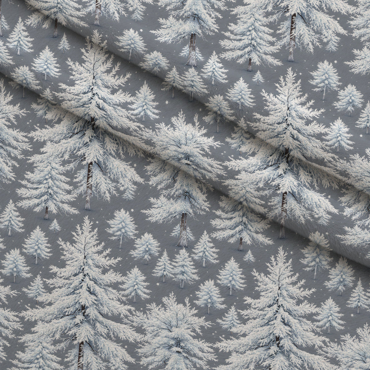 Snowy Pines Pattern 8 Minky Fabric