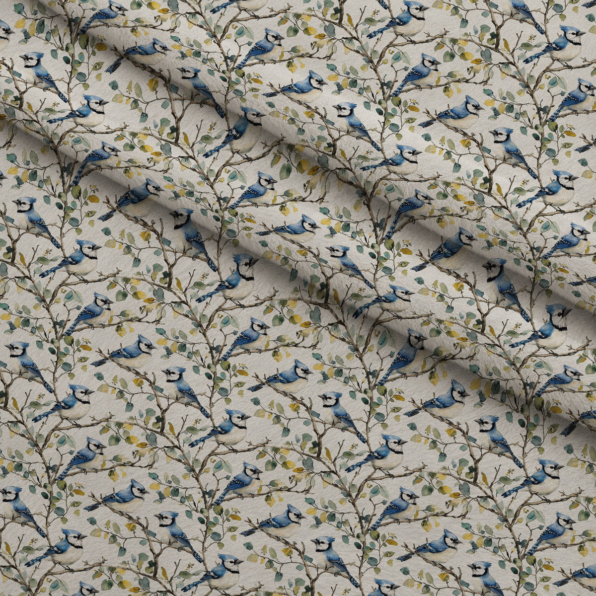 Songbird Branches Pattern 3 Minky Fabric