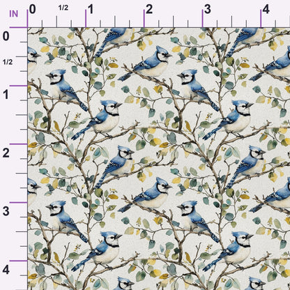 Songbird Branches Pattern 3 Minky Fabric