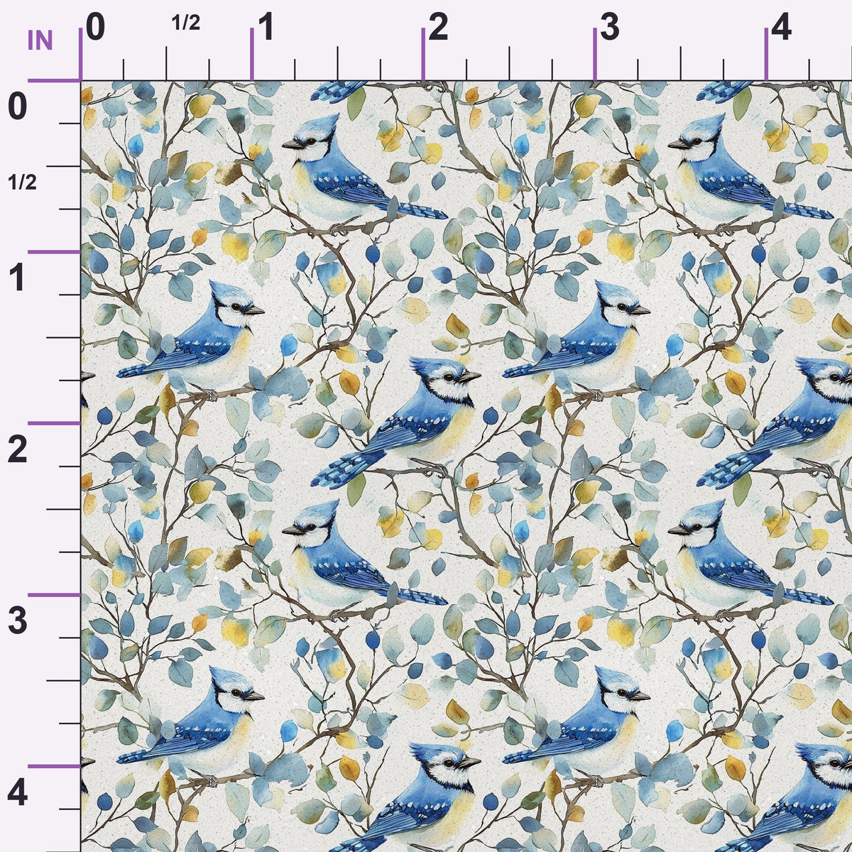 Songbird Branches Pattern 5 Minky Fabric
