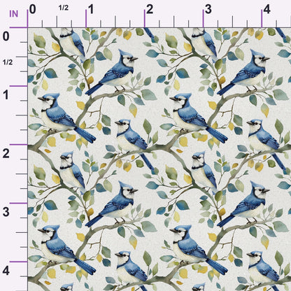 Songbird Branches Pattern 6 Minky Fabric