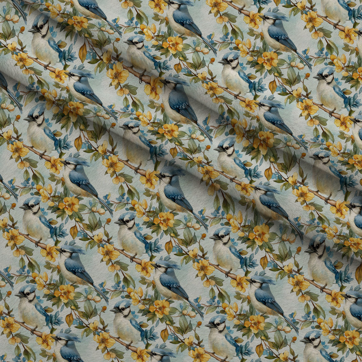 Songbird Branches Pattern 7 Minky Fabric