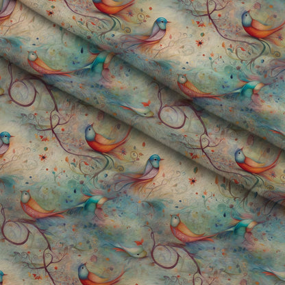Songbird Daydream Pattern 4 Minky Fabric