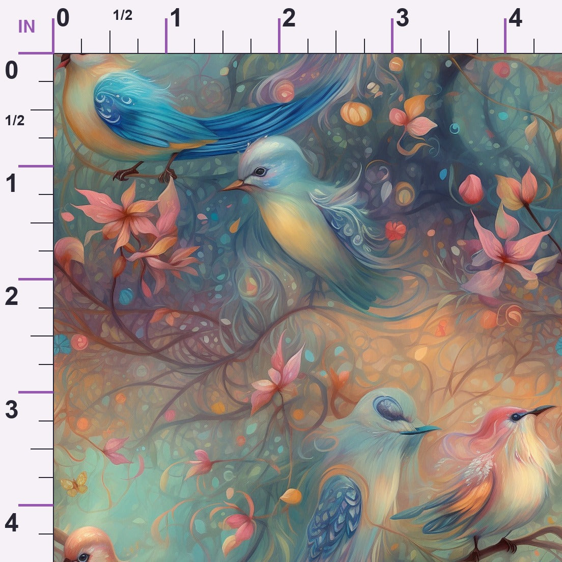 Songbird Daydream Pattern 5 Minky Fabric