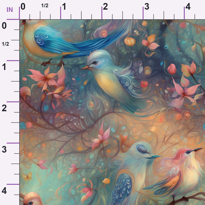 Songbird Daydream Pattern 5 Minky Fabric