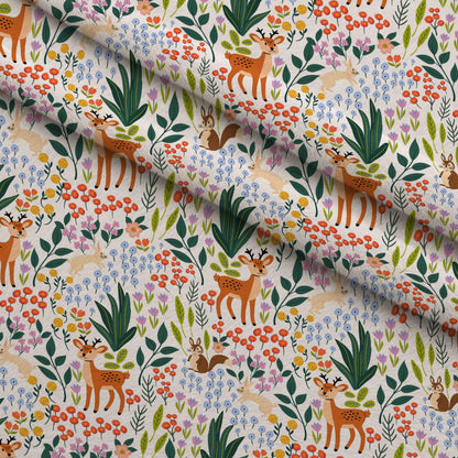 Songbird Meadow Pattern 3 Minky Fabric