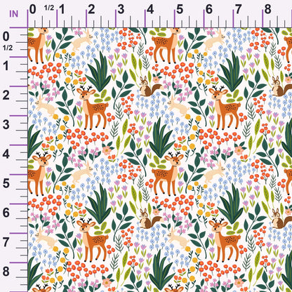 Songbird Meadow Pattern 3 Minky Fabric