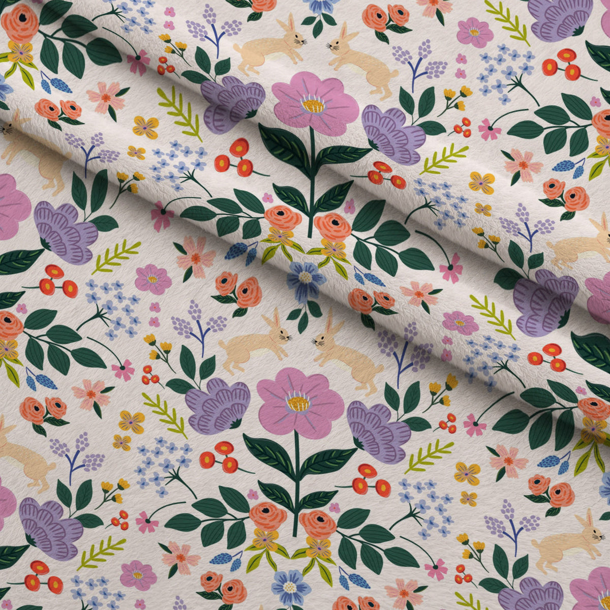 Songbird Meadow Pattern 5 Minky Fabric