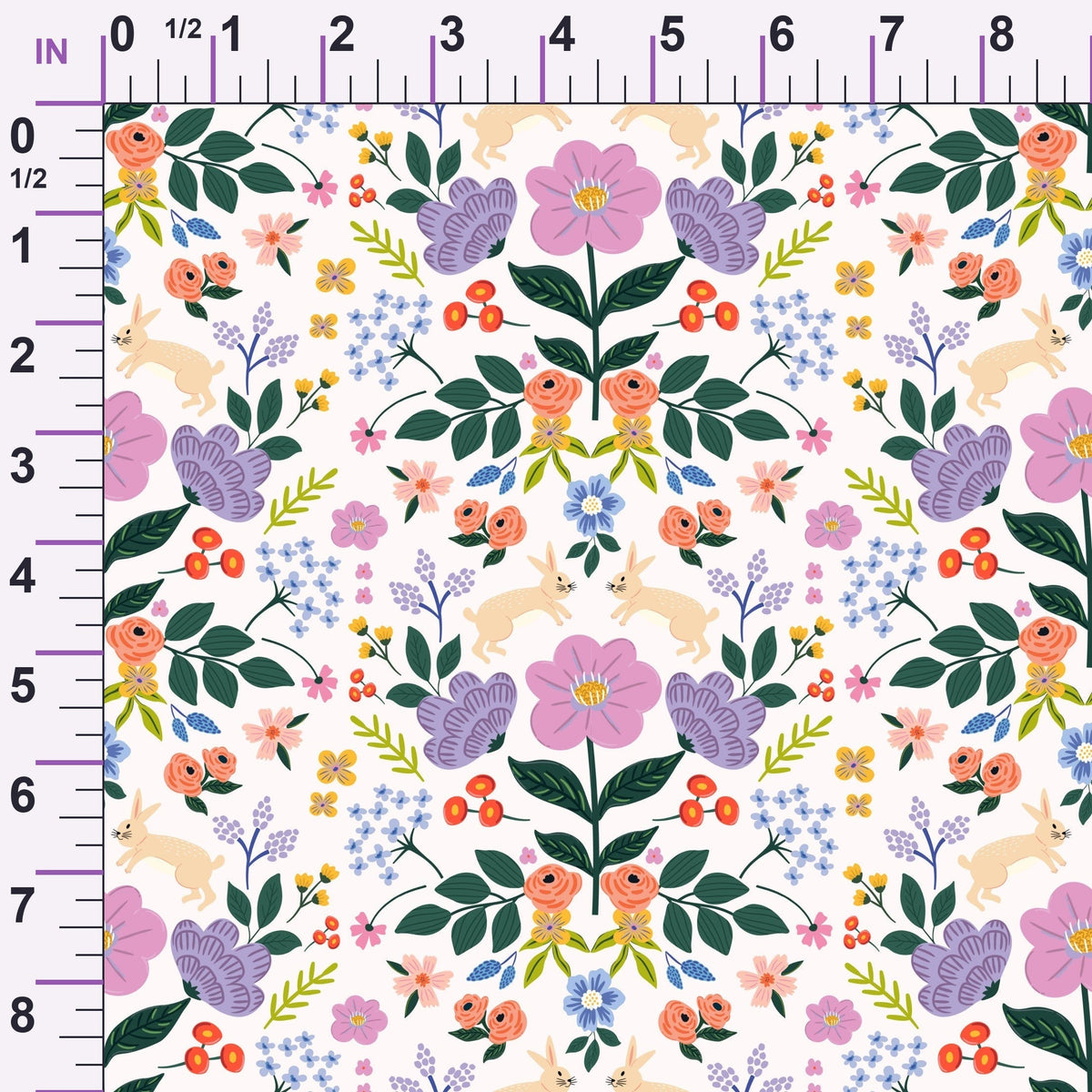 Songbird Meadow Pattern 5 Minky Fabric