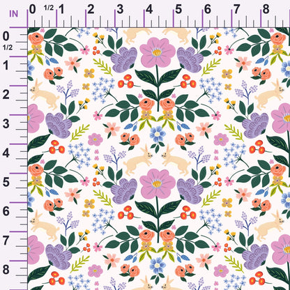 Songbird Meadow Pattern 5 Minky Fabric