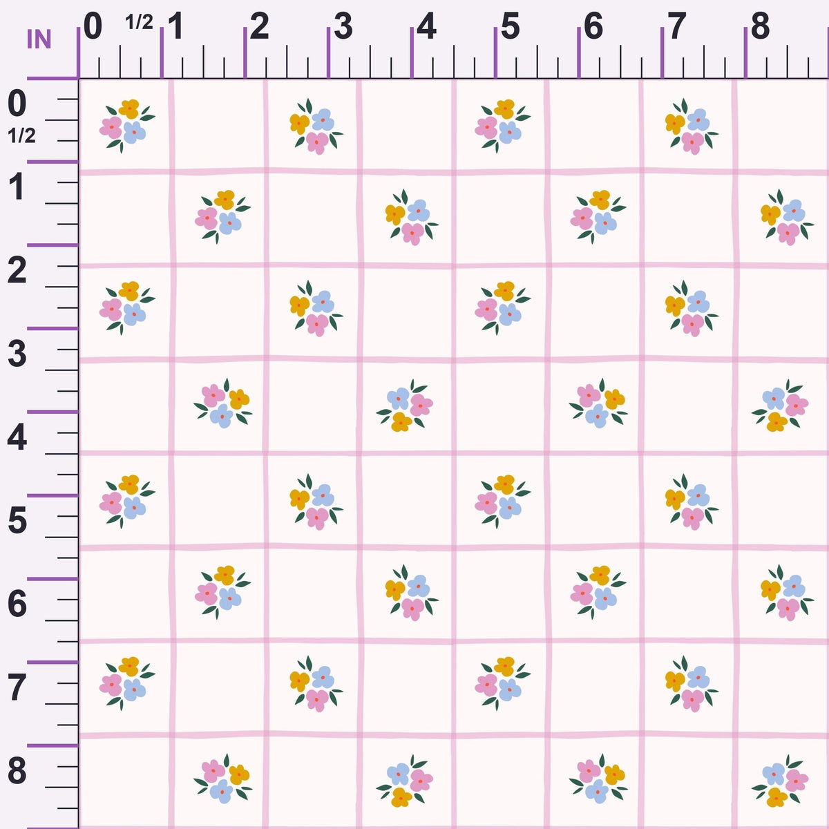 Songbird Meadow Pattern 7 Minky Fabric
