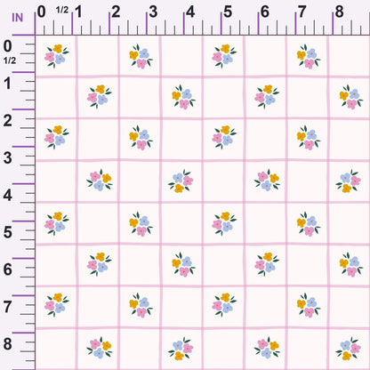 Songbird Meadow Pattern 7 Minky Fabric