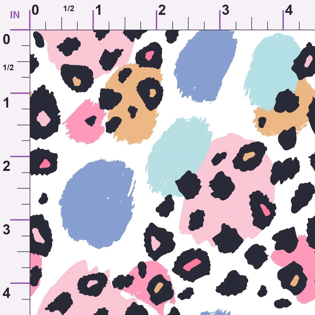 Sorbet Cheetah Spots Pattern 1 Minky Fabric