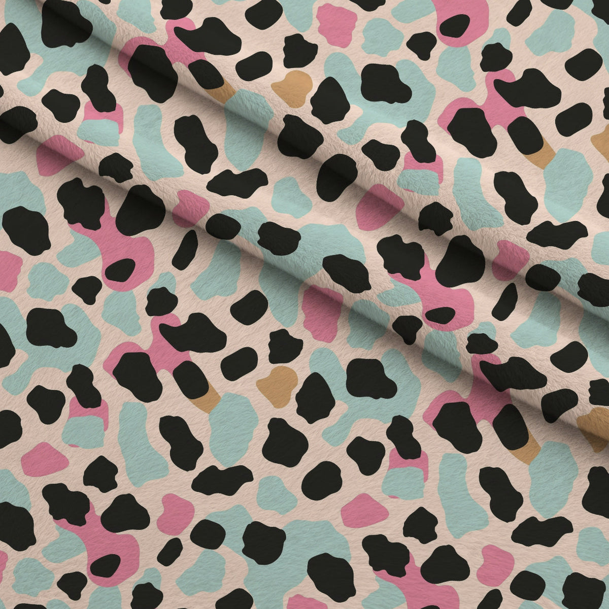 Sorbet Cheetah Spots Pattern 10 Minky Fabric