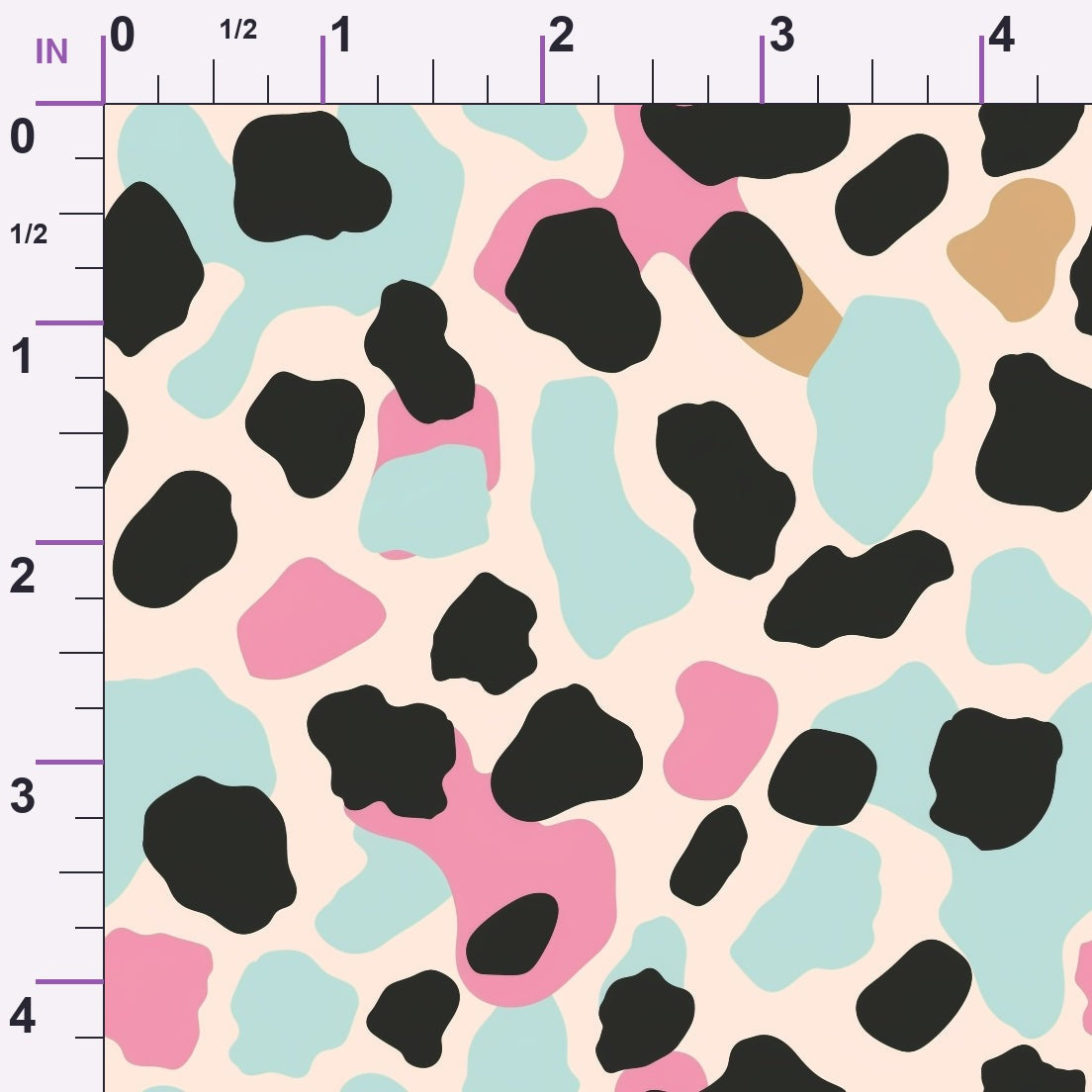 Sorbet Cheetah Spots Pattern 10 Minky Fabric