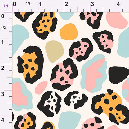 Sorbet Cheetah Spots Pattern 11 Minky Fabric