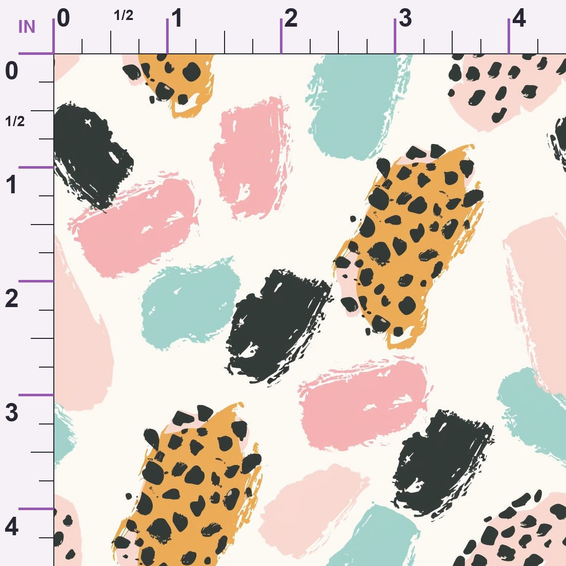 Sorbet Cheetah Spots Pattern 12 Minky Fabric