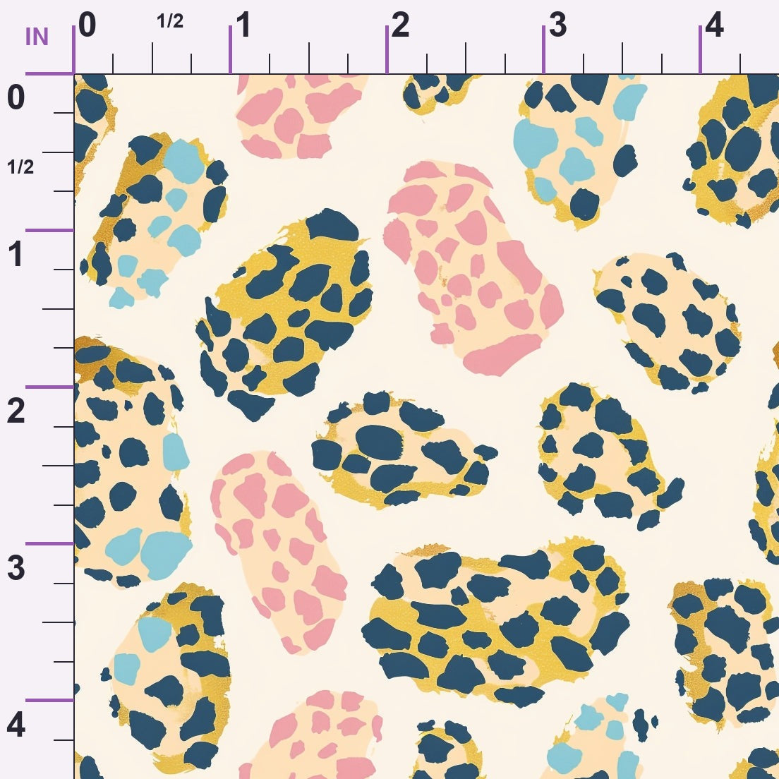 Sorbet Cheetah Spots Pattern 13 Minky Fabric