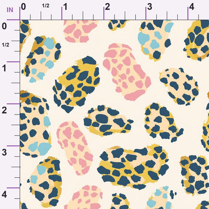 Sorbet Cheetah Spots Pattern 13 Minky Fabric