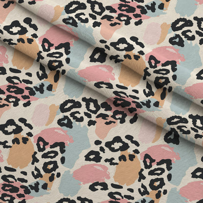 Sorbet Cheetah Spots Pattern 14 Minky Fabric