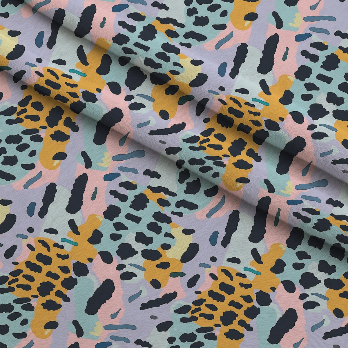 Sorbet Cheetah Spots Pattern 16 Minky Fabric